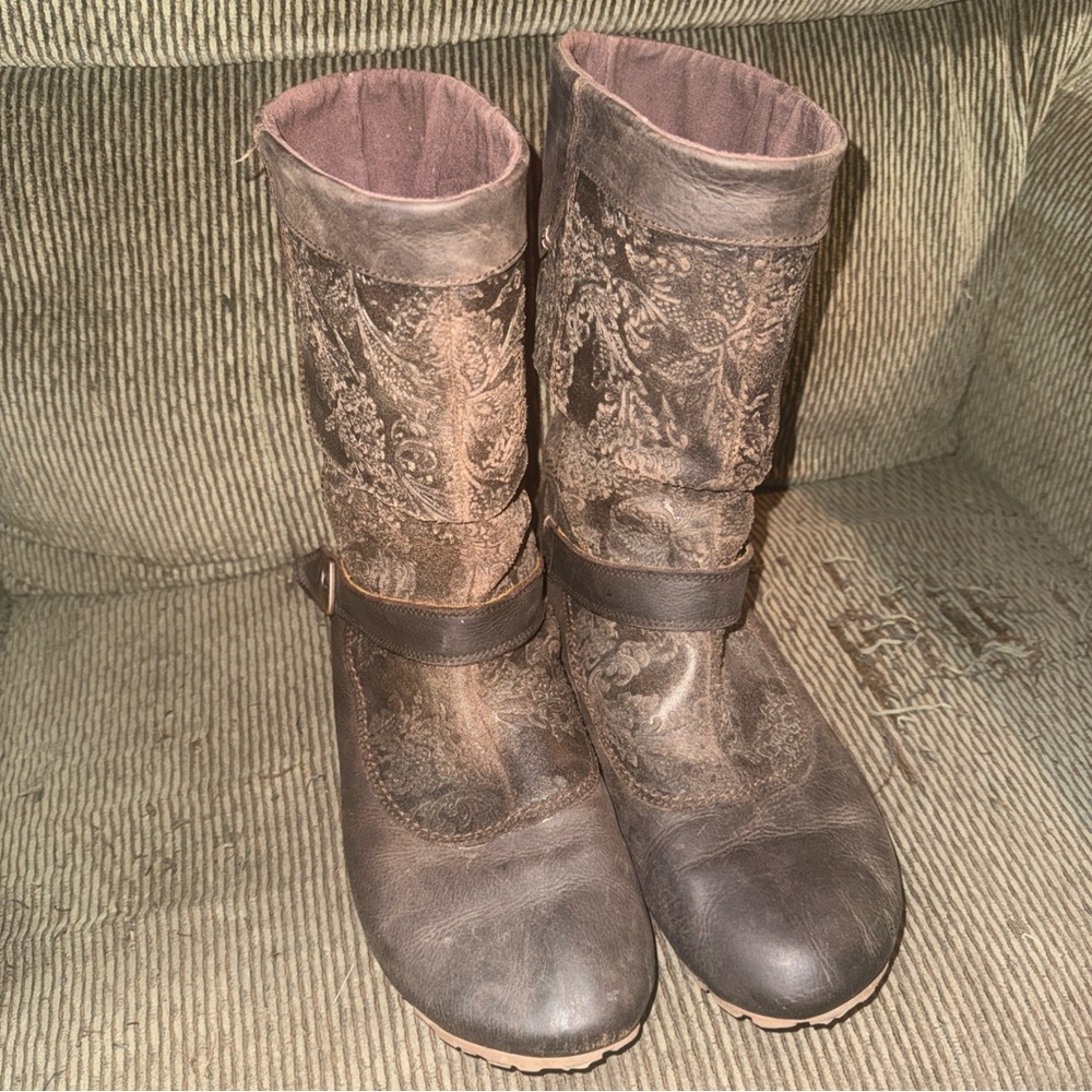 Merrell Brown Patterned Combat Boots - image 1